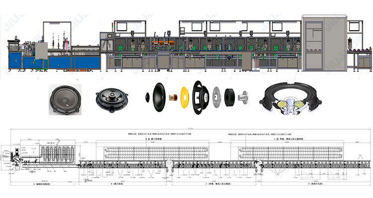 第六代汽车扬声器自动装配线
